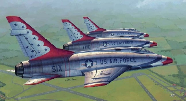 Trumpeter 2822 1/48 F100D Thunderbirds USAF Aircraft