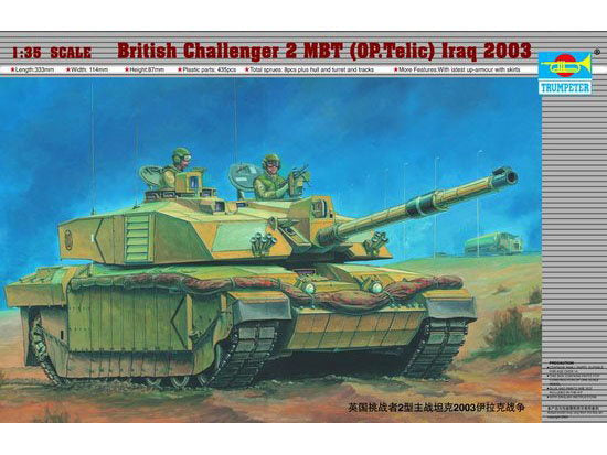 Trumpeter 323 1/35 British Challenger II Main Battle Tank Operation Telic Basra Iraqi 2003