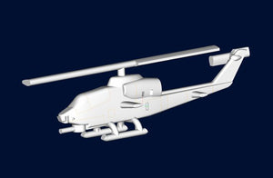Trumpeter 3458 1/700 AH1W Cobra Helicopter Set for Warships (6/Bx)