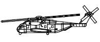 Trumpeter 3460 1/700 CH53E Super Stallion Helicopter Set for Warships (3/Bx)