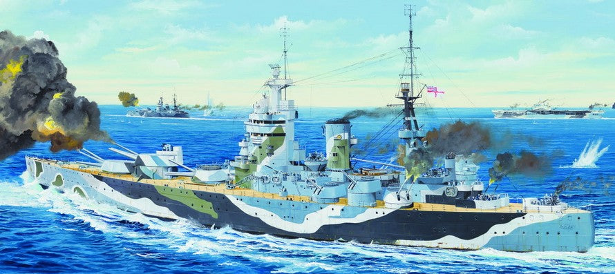 Trumpeter 3709 1/200 HMS Rodney British Battleship