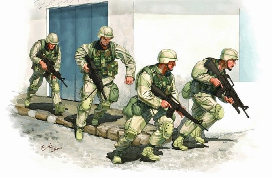 Trumpeter 418 1/35 US Army in Iraq 2005 Figure Set (4)