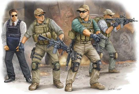 Trumpeter 420 1/35 PMC VIP Protection Team in Iraq Figure Set (4)