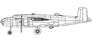 Trumpeter 4204 1/200 B25 Mitchell Aircraft