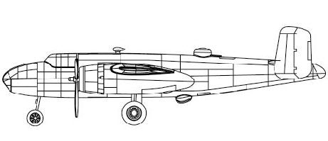 Trumpeter 4204 1/200 B25 Mitchell Aircraft