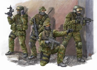 Trumpeter 422 1/35 Modern German KSK Commandos Figure Set (4)