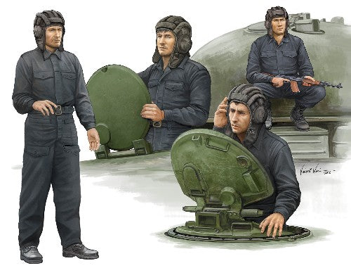 Trumpeter 435 1/35 Soviet Tank Crew Figure Set (4)