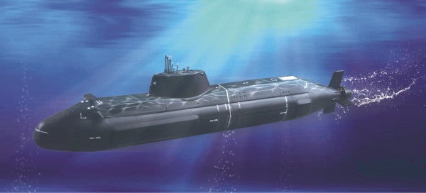 Trumpeter 4598 1/350 HMS Astute British Submarine (Pre-Painted)