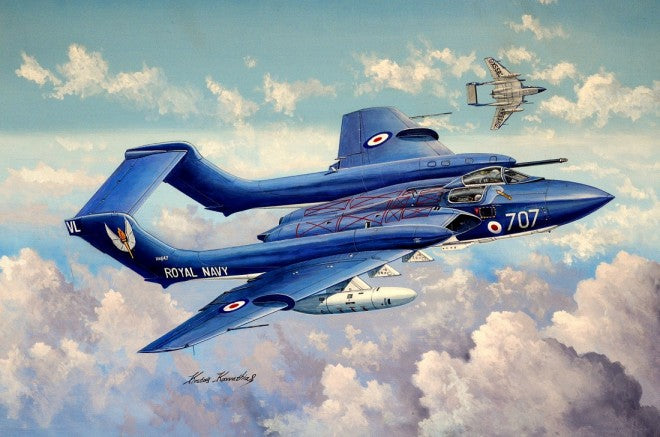 Trumpeter 5808 1/48 DeHavilland DH110 Sea Vixen FAW2 British Fighter