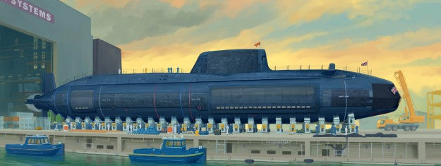 Trumpeter 5909 1/144 HMS Astute British Submarine