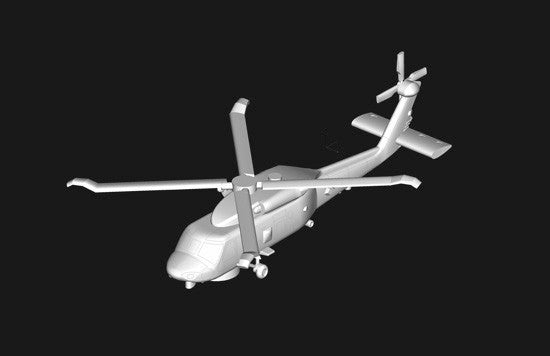 Trumpeter 6254 1/350 SH60K Sea Hawk Helicopter Set (6/Bx)