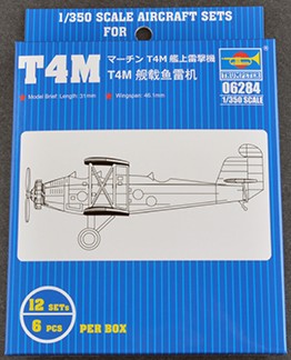 Trumpeter 6284 1/350 T4M BiPlane Torpedo Bomber Set for Carriers (12/Bx)