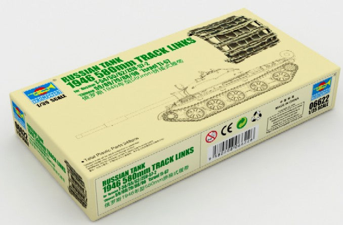 Trumpeter 6622 1/35 Track Links 580mm for 1946 era Russian, Chinese & Israel Tanks
