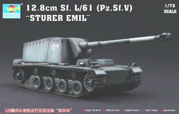 Trumpeter 7210 1/72 German 12.8cm Sf.L/61 (Pz.Sf.V) Sturer Emil Tank