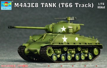 Trumpeter 7225 1/72 M4A3E8 (Easy Eight) Tank w/T66 Tracks