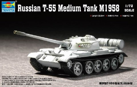 Trumpeter 7282 1/72 Russian T55 M1958 Medium Tank