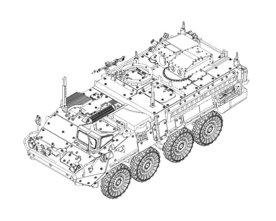 Trumpeter 7425 1/72 M1134 Stryker Anti-Tank Guided Missile (ATGM) (New Variant) (APR)