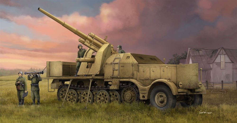 Trumpeter 9577 1/35 Schwerer Zugkraftwagen 18-Ton Halftrack w/8.8cm Flak Gun (New Variant) (TBD)