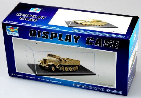 Trumpeter 9815 Showcase for 1/18 Vehicle & 1/35 Military (14.25"L x 7.25"W x 4.75"H) Black Base