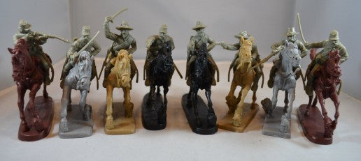 Toy Soldiers of San Diego TSSD 10 1/32 Civil War Cavalry Charging Mounted Figure Playset (8)