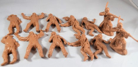 Toy Soldiers of San Diego TSSD 18 1/32 Plains Indians Dismounted w/Casualties  Figure Playset (12)