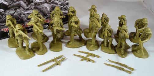 Toy Soldiers of San Diego TSSD 30 1/32 North Vietnamese Army Soldiers Figure Playset (16 & 6 Weapons)