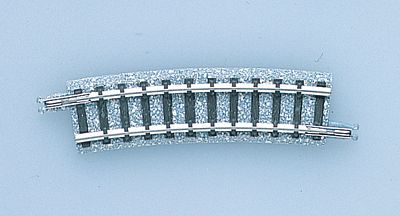 TomyTec 1143 N Scale Curve Track C243-15 - Fine Track -- 9-9/16" 243mm Radius, 15 Degree Sections pkg(2)