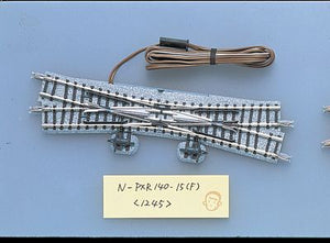 TomyTec 1245 N Scale Remote Double-Slip Turnout (Points) N-PXR140-15 - Fine Track -- Right Hand w/5-1/2" 140mm Radius, 15 Degree Diverging Routes