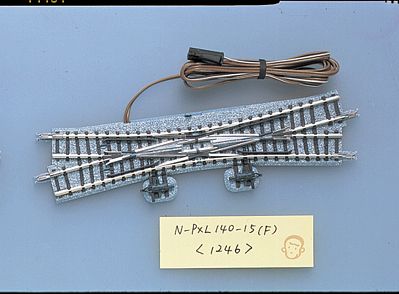 TomyTec 1246 N Scale Remote Double-Slip Turnout (Points) N-PXL140-15 - Fine Track -- Left Hand w/5-1/2" 140mm Radius, 15 Degree Diverging Routes