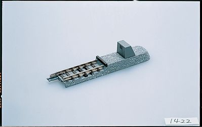 TomyTec 1422 N Scale Lighted Concrete Bumper (Buffer) Track E - Fine Track