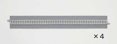 TomyTec 17622 N Scale Wide-Roadbed Straight Track S280-WP - Fine Track -- 11" 280mm pkg(4)