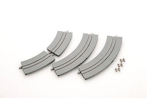 TomyTec 1796 N Scale Wide Trolley/Streetcar (Tram) Mini Curve C140-WT - Fine Track -- 5-1/2" 140mm 2 Each 30 & 60 Degree Sections