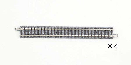 TomyTec 18018 N Scale Straight Track S140 - Fine Track -- 5-1/2"  140mm pkg(4)