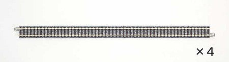 TomyTec 18025 N Scale Straight Track S280 - Fine Track -- 11"  280mm pkg(4)