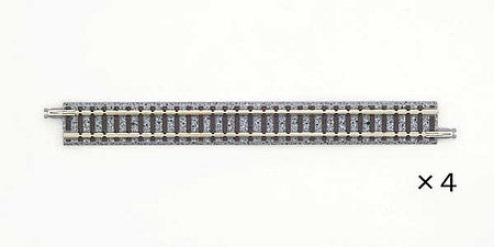 TomyTec 18063 N Scale Straight Track S158.5 - Fine Track -- 6-1/4  158.5mm pkg(4)