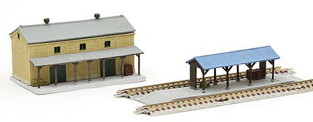 TomyTec 261612 N Scale Rural Station Set -- Kit
