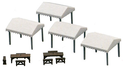 TomyTec 262442 N Scale Open Air Tents -- Kit pkg(2)