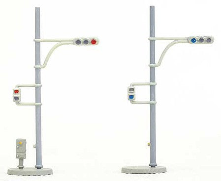 TomyTec 262589 N Scale Traffic Signals pkg(2) -- For Driving on the Left Side