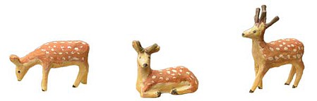 TomyTec 264644 N Scale Deer -- pkg(3)