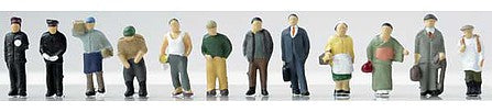 TomyTec 265887 N Scale Japanese Tourists -- pkg(12)