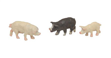 TomyTec 267799 N Scale Pigs -- pkg(3)