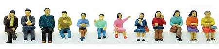 TomyTec 267881 N Scale Sitting People pkg(12)