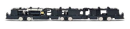 TomyTec 268710 N Scale TM-LRT04 Power Chassis Long - Standard DC -- 3-Truck, 118.2mm Wheelbase to Outer Truck Centers