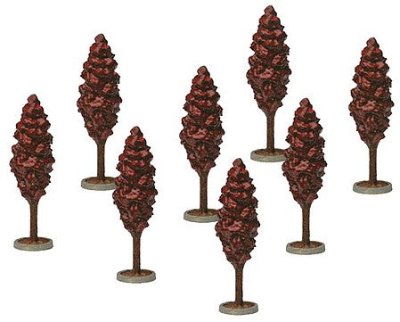 TomyTec 274599 N Scale City Street Trees -- pkg(8)