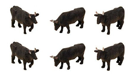 TomyTec 282877 N Scale Cows -- pkg(6)