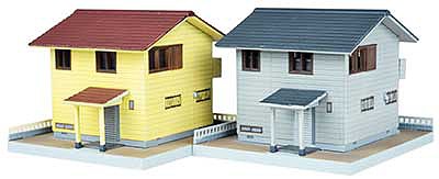 TomyTec 285946 N Scale Two Modern Homes -- Kit