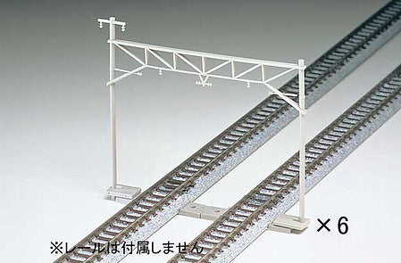 TomyTec 3004 N Scale Modern Double-Track Catenary Pole-Mast -- pkg(6)