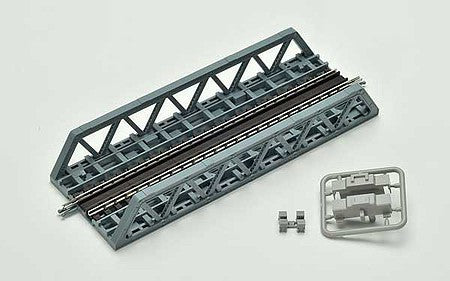TomyTec 3249 N Scale Pony Truss Steel Bridge - Kit -- 5-1/2" 14cm (blue)