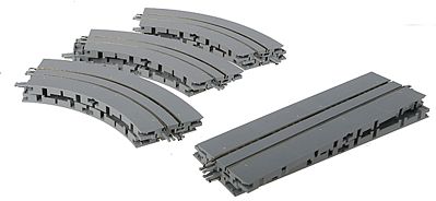 TomyTec 91085 N Scale Trolley/Streetcar Track System -- Small Loop Set 4-1/2" 11.4cm Radius