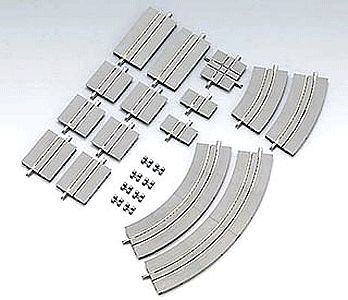 TomyTec 91088 N Scale Trolley/Streetcar Track System -- Half Loop & Crossing Set